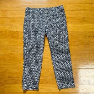 Patterned Ann Taylor ankle pant